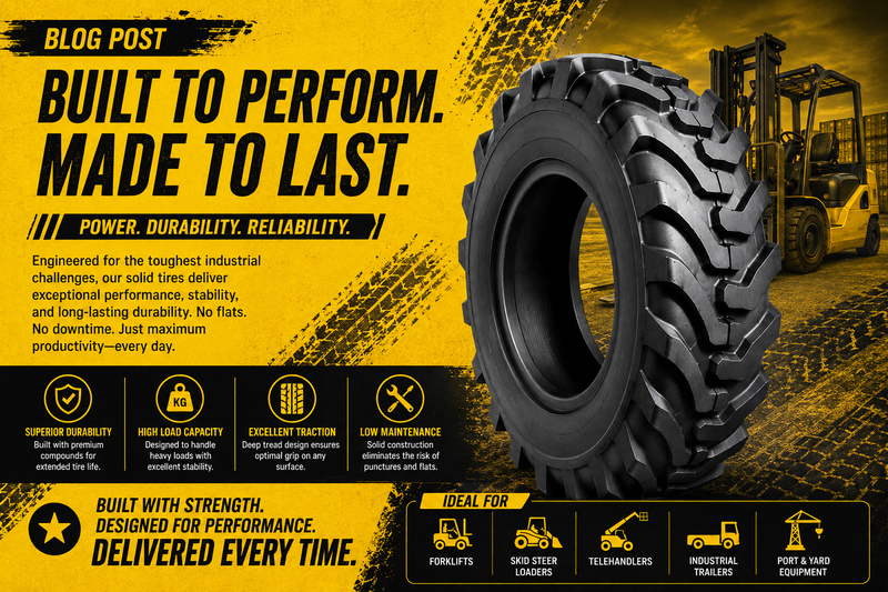 Built to Perform, Made to Last: Why Industrial Tires Matter More Than Ever