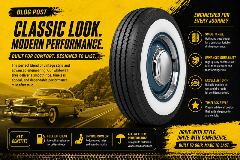 Classic Look, Modern Performance: Why Whitewall Tires Still Turn Heads