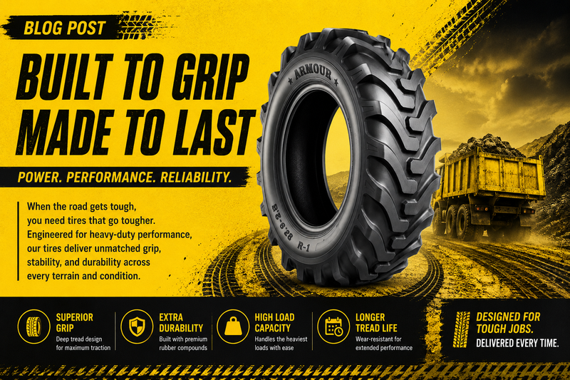 Built to Grip, Made to Last: The Importance of Heavy-Duty Industrial Tires